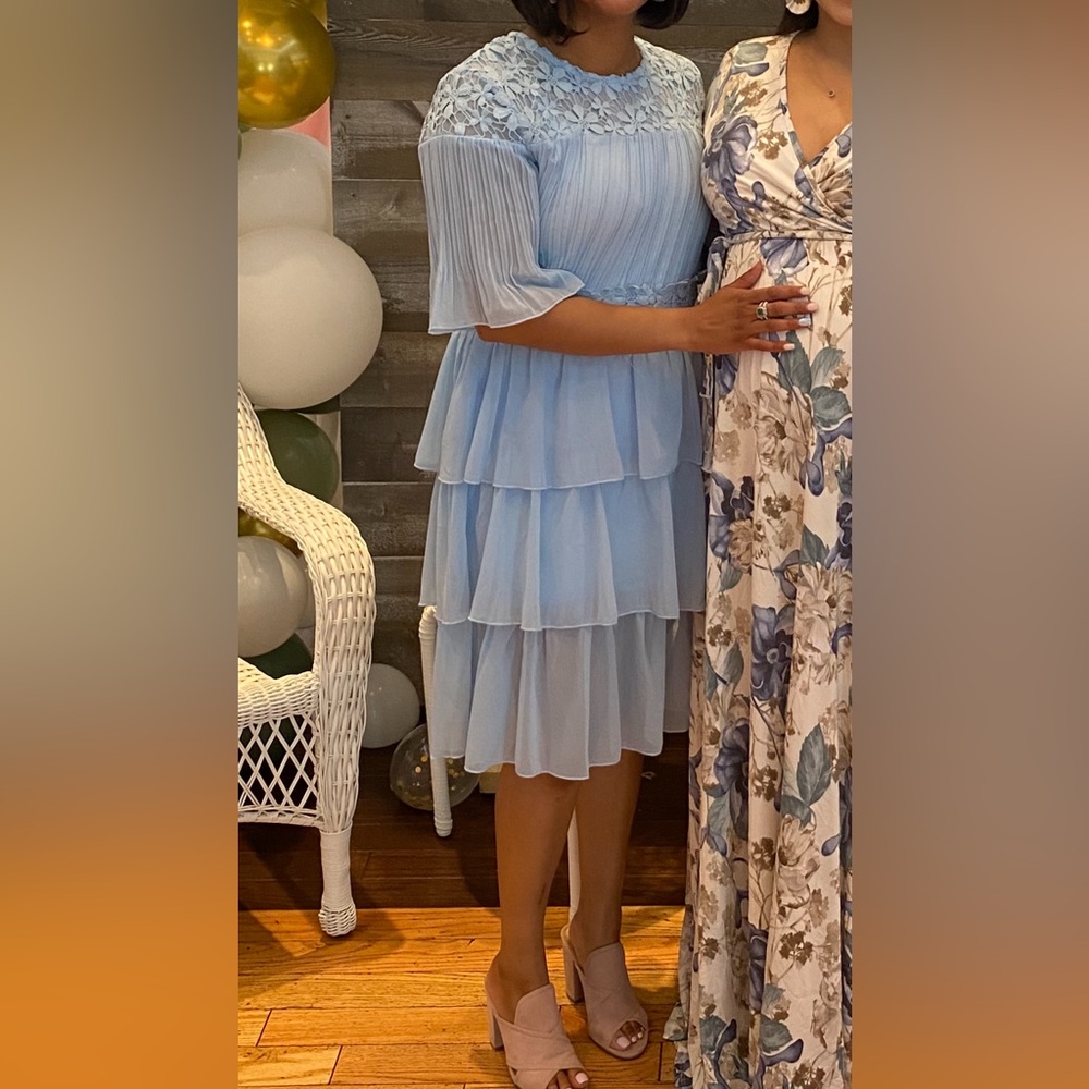 Large Beautiful sky blue dress